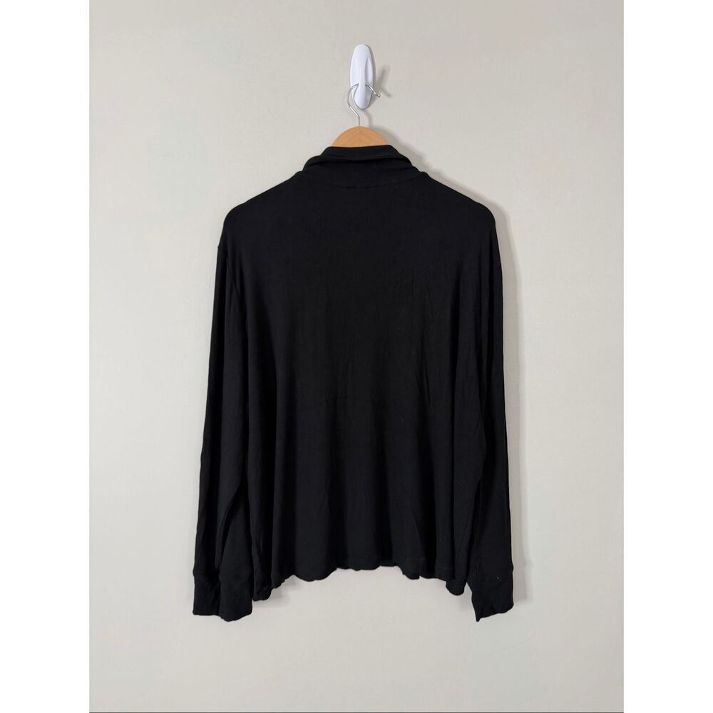 SKIMS Soft‎ Lounge Long Sleeve Top Ribbed Size 2X in Black NEW - Picture 4 of 5